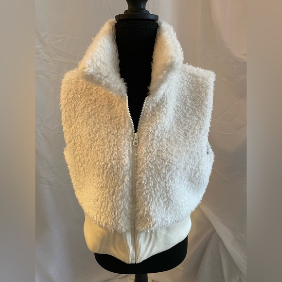 Wallflower Jackets & Blazers - Wallflower Women's White Teddy Jacket